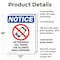 Signmission No Personal Cell Phone, 12 in W x Rectangle, Plastic OS-2PACK-NS-P-1218-V-14731 - alternate 6